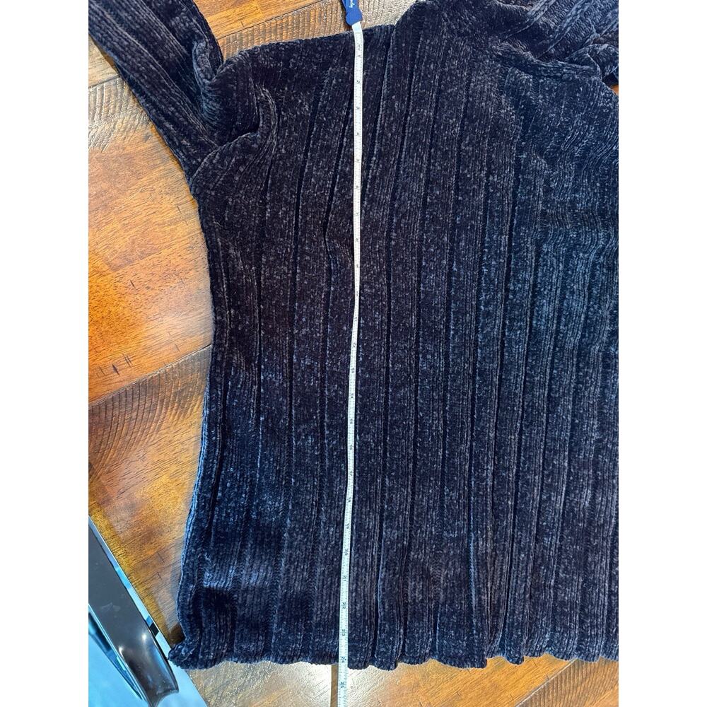 Antonio Melani Oversized Black Chenille Cowl Neck Sweater XS Cozy Fall Winter - Picture 6 of 8
